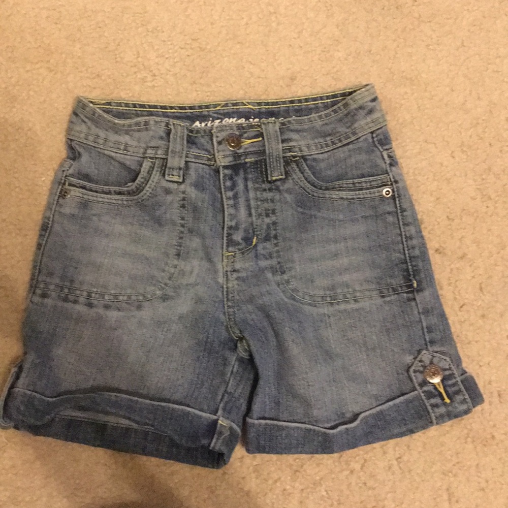 Girls blue jean shorts